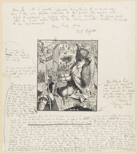 St Cecilia door Dante Gabriel Charles Rossetti