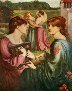 De Bower Meadow, 1850-1872 door Dante Gabriel Charles Rossetti