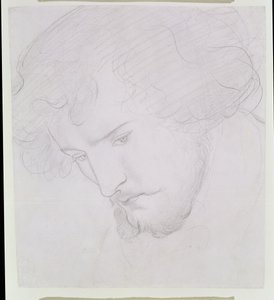 Het Zaad van David - Studie voor David, 1859-1862 door Dante Gabriel Charles Rossetti