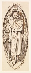 Dantis Amor - Studie van de liefde met een zonnewijzer en fakkel door Dante Gabriel Rossetti