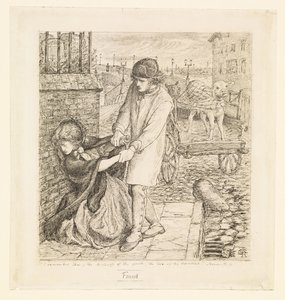 Gevonden - Compositiestudie door Dante Gabriel Rossetti