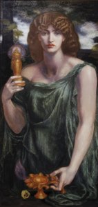 Mnemosyne door Dante Gabriel Rossetti