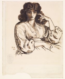 Portret van Jane Morris door Dante Gabriel Rossetti