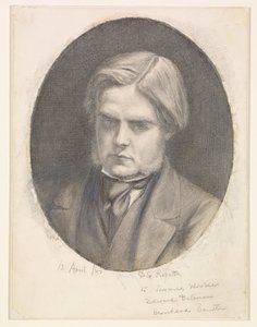 Portrait of William Holman Hunt (1827-1910) door Dante Gabriel Rossetti