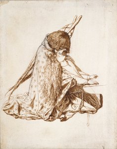 St. Cecilia, ca. 1850s door Dante Gabriel Rossetti