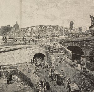 Werk aan de Ponte Sant