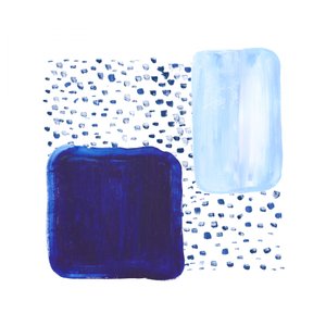 Compositie van Blue Strokes door Danushka Abeygoda