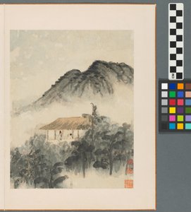 Herinneringen aan de Qinhuai Rivier, Qing Dynastie door Daoji Shitao