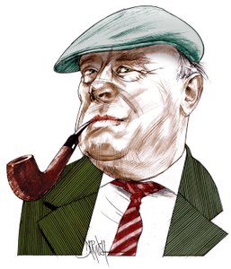 Ernst Von Salamon, 2021 (digitale kleurpotloodtekening)