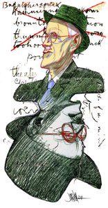 James Joyce door Dariush Radpour