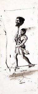 David en Goliath-studie door Darren Coffield