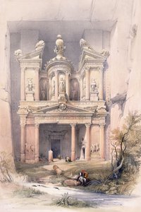 El Kasne (Schatkamer), Petra, maart 1839