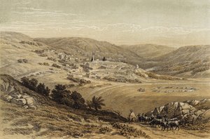 Algemeen uitzicht op Nazareth door David (after) Roberts