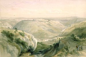 Jeruzalem vanuit het zuiden, 12 april 1839, plaat 10 uit Deel I van 