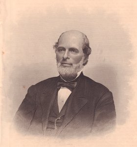 Portret van Amerikaanse politicus George T Cobb (1813-1870), gravure door FE Jones