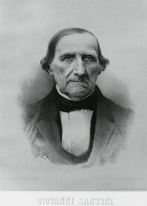 Portret van Giovanni Santini (1787-1877), Italiaanse astronoom, wiskundige en wetenschapper door John Ward Dunsmore
