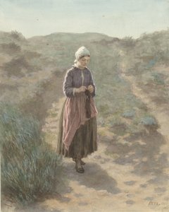 In de duinen te Zandvoort door David Adolph Constant Artz