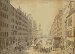 Uitzicht op de High Street van Edinburgh vanuit het oosten, 1793 door David Allan