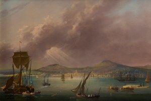 Dundee vanaf de rivier, c.1835