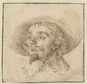 Portret van Hendrick Cornelisz Vroom (?) door David Bailly (attributed to)