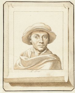 Portret van een man, naar een zestiende-eeuws model door David Bailly