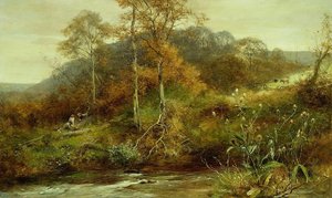 Herfstrivier Scène, De Beek door David Bates