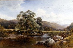 Berken aan de Lledr door David Bates