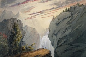Bij de waterval