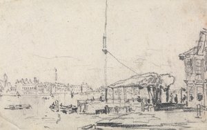 Een uitzicht op de Schelde door David Cox