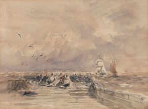 Dieppe Pier, stevige bries
