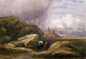 Kasteel Harlech door David Cox