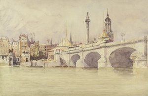 Londen Brug, 1831 door David Cox