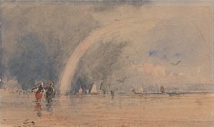 Morecambe zand door David Cox