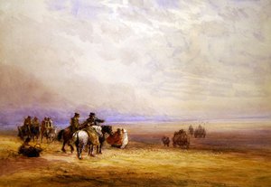 Voorbereiding om Lancaster Sands over te steken door David Cox