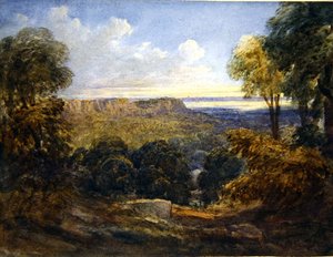 Uitzicht op het Bristol Kanaal, c.1828 door David Cox