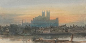 Westminster vanuit Lambeth door David Cox