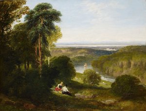 De Wyndcliffe, River Wye, 1842 door David Cox the elder