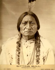 Sitting Bull (1834-1890) Amerikaanse Dakota Sioux Indianenleider (Indiaanse naam Tatanka Iyotake) foto door David F. Barry door David Frances Barry
