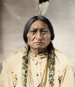 Sitting Bull, Noord-Amerikaanse inheemse leider door David Frances Barry