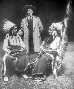 William F. Cody met Red Cloud en American Horse