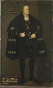 Portret van hertog Erik I van Brunswijk-Lüneburg (1470-1540), prins van Calenberg-Göttingen door David Frumerie