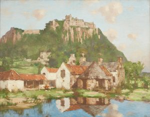 Onder de wallen van Stirling Castle door David Gauld