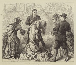 Scène uit Valse Schaamte, in het Globe Theatre door David Henry Friston