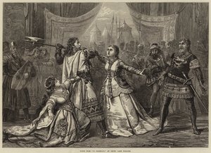 Scène uit Il Talismano, in het Drury Lane Theatre