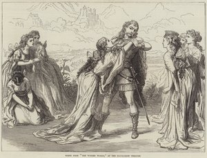 Scène uit The Wicked World, in het Haymarket Theatre door David Henry Friston