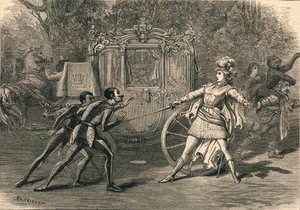 Scène uit de Covent Garden Pantomime, 1878