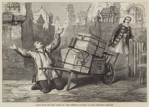 Scène uit de Nieuwe Opera van De Portier van Havre, in het Princess