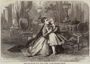 Scène uit het Nieuwe Toneelstuk, Mary Warner, in het Haymarket Theatre door David Henry Friston