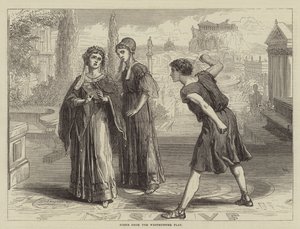 Scène uit het Westminster-spel door David Henry Friston
