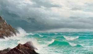Fistral Bay, Cornwall, 1885 door David James